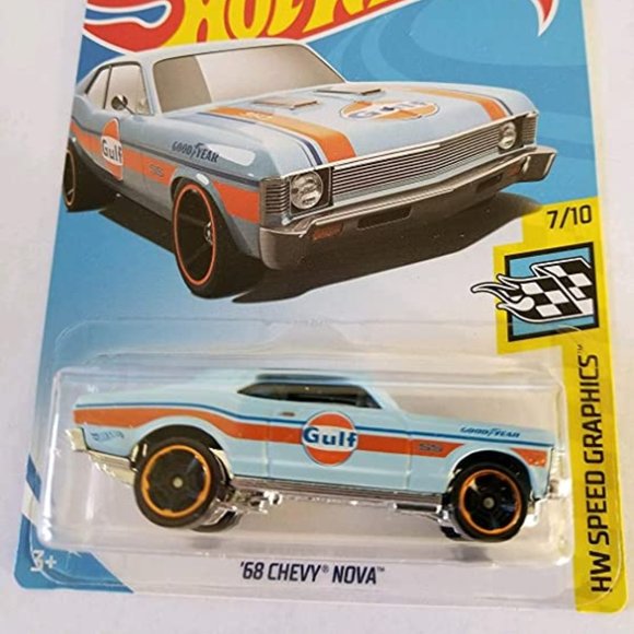 Hot Wheels '68 Chevy Nova HW Speed Graphics 7/10 (67/250) - Picture 1 of 2